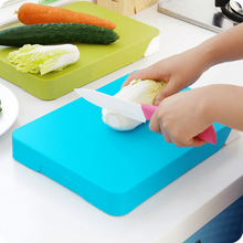 Load image into Gallery viewer, 2-in-1 Chopping Board with Compartment Drawer