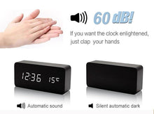 Load image into Gallery viewer, Bamboo Digital Clock