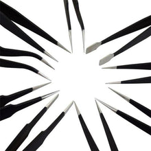 Load image into Gallery viewer, 9 in 1 Stainless Steel Tweezers Kit