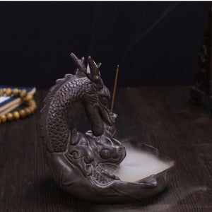 Lotus Dragon Incense Burner